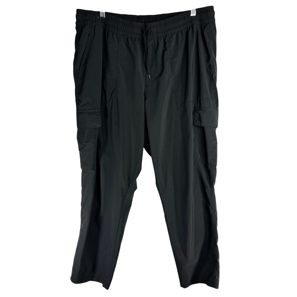 North Face Womens Cargo Pants Black Windbreaker Weatherproof size XL